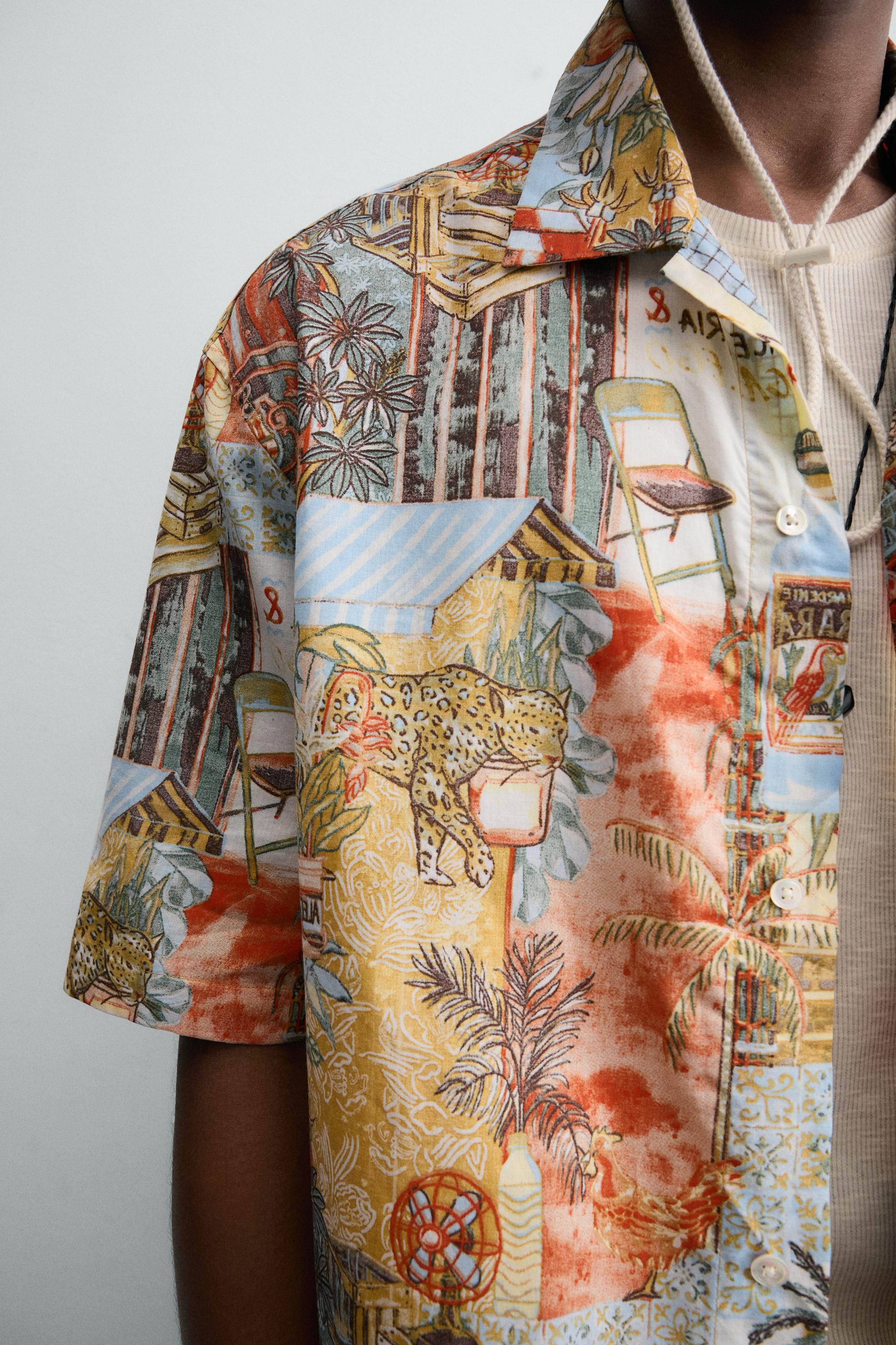 STREET PRINT RELAXED FIT SHIRT